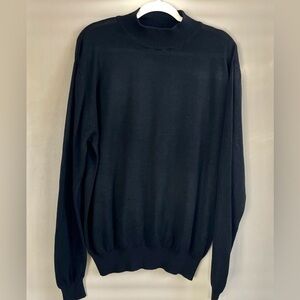 Bagazio black lightweight turtleneck sweater size L